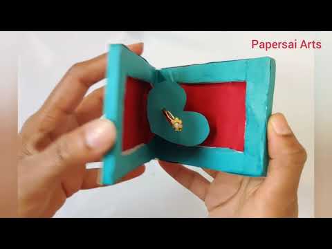 DIY Valentine's Day Gift ideas,Rotating Ring Box for anniversary for Husband, Handmade@Papersai Arts Video