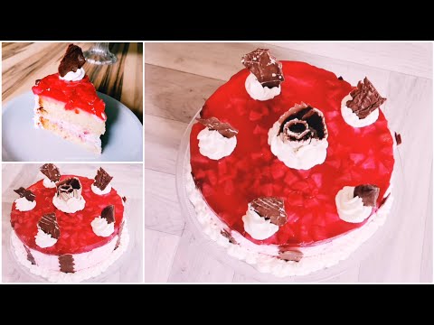 leckerste Erdbeertorte Selber Backen//Strawberry Cake with Whipping cream//#181