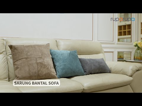 Gambar Informa Sarung Bantal Sofa Polyester & Nylon Corduroy 55x55 cm - Abu-Abu Muda