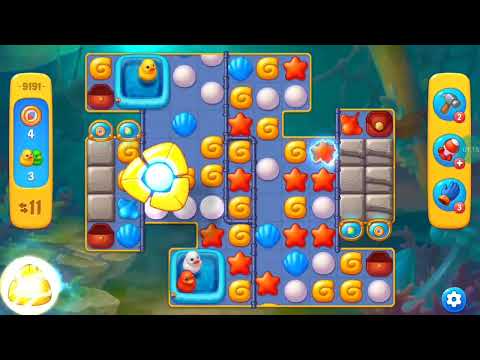 Fishdom Easy Level 9191 (with full seashell) @choraelmin