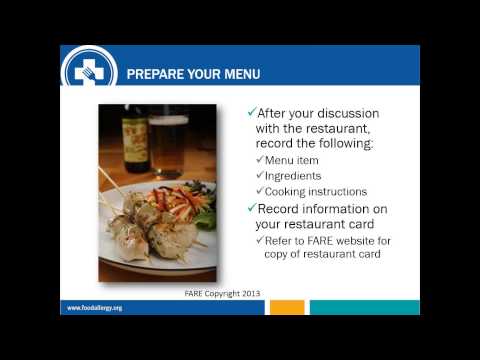 Safely Navigating the Restaurant Scene (FARE webinar)