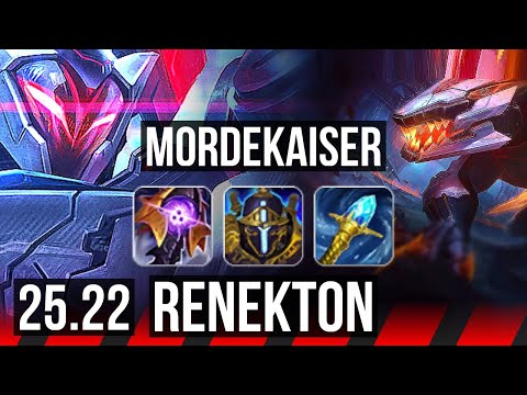MORDEKAISER vs RENEKTON (TOP) | 54k DMG | KR Master | 25.22