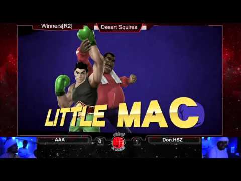 Desert Squires SSB4: DonHSZ (Little Mac) vs AAA (Marth) - WR2