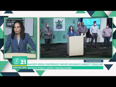 Mayor Press Conference Driver Insurance Amnesty Deadline 11 30 21