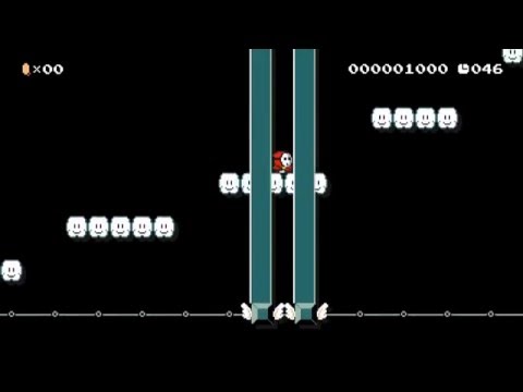 幅狭マリオ2 Narrow Mario2 by みかん - Super Mario Maker - No Commentary 1AF