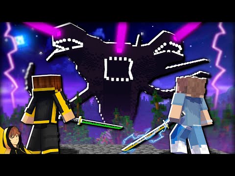 DEMON SLAYER'S FIGHT the MOST CRAZY BOSS in MINECRAFT!?!