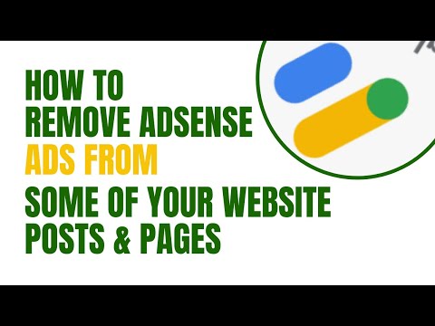 Code and how to disable AdSense Ads from displaying on some pages of your website
