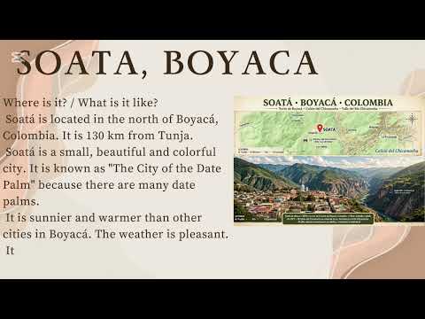 Presentation of boyaca, soata 