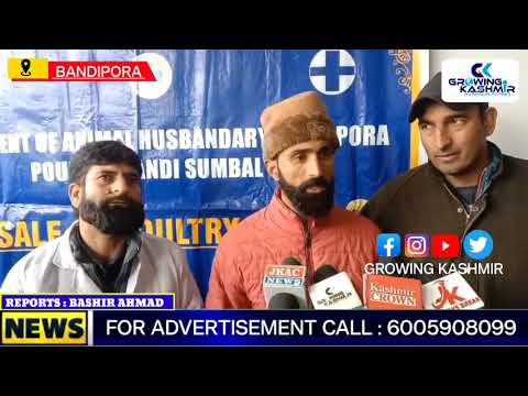 Department of Animal Husbandry Bandipora held Poultry Mandi at Sumbal.