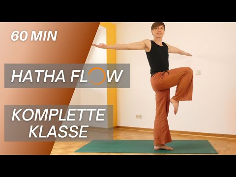 60 min Hatha Flow Yoga für Anfänger | komplette Klasse mit Sonnengruß