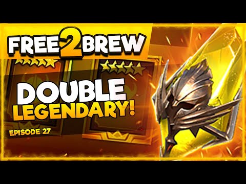 DOUBLE THE LUCK - DOUBLE THE LEGO! INSANE PULLS! | Free2Brew EP27 | RAID SHADOW LEGENDS