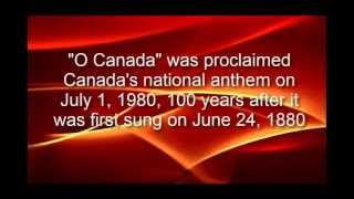 O Canada - National Anthem with lyrics in English and French