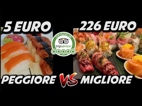 BEST SUSHI VS WORST SUSHI IN MILAN - €5 VS €226