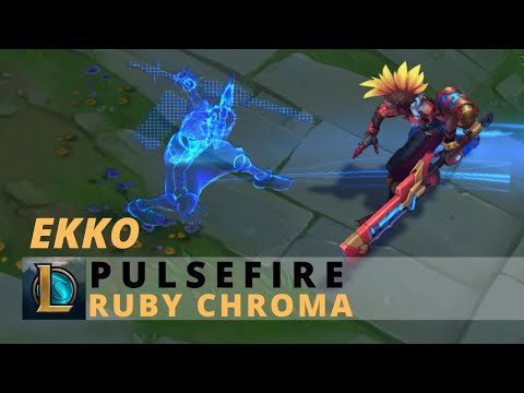 Pulsefire Ekko Ruby Chroma - League Of Legends