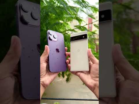 iPhone 14 Pro vs Google Pixel 6 Pro 😳 #shorts