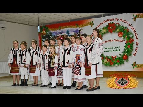 COLINDE - Ansamblul Folcloric "CUNUNIȚA SATULUI" Liești - Galați 2015