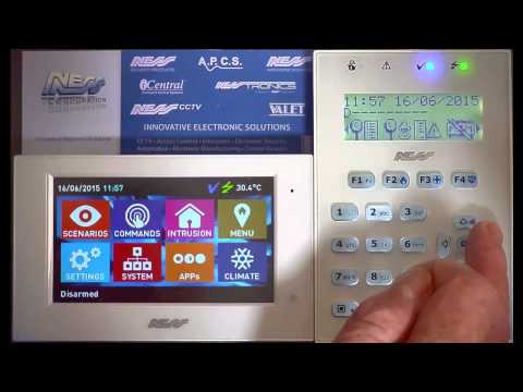 Changing the PIN codes on the SmartLiving Panel