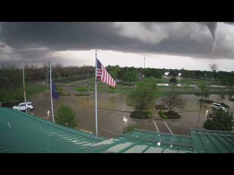 Andover Tornado, April 29, 2022, City Hall East Camera