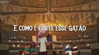 Kadr z teledysku Yumyan Pataforte [Yumyan Hammerpaw] (Brazilian Portuguese) tekst piosenki Kipo And The Age Of Wonderbeasts (OST)