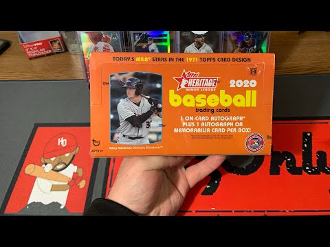 2020 Topps Heritage Minor League Hobby Box