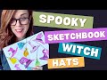 Watercolor Witch Hats