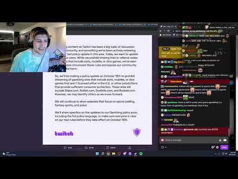 xQc Reacts to Twitch Bans Gambling