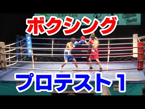 ボクシング　プロテスト　スパーリングその① (Boxing: Professional Boxer License)