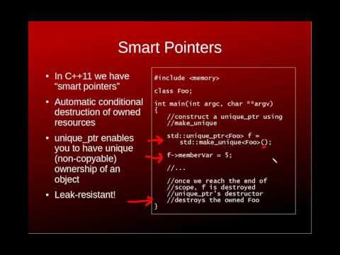 C++11 Miniseries: Smart Pointers