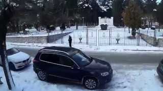 preview picture of video 'Pieve Torina con la neve vista dal drone, Capodanno 2015'
