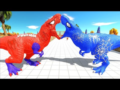 SPIDERMAN T REX DEATH RUN - Jurassic World Evolution 2