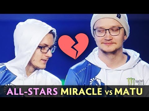 MIRACLE vs MATUMBAMAN — ALL STARS PARTY MMR with 10 PROS