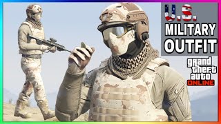 US Marine Outfit - How To Make USMC Desert Outfit (GTA Online)