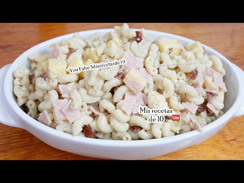 SOPA FRIA DE CODITOS CON QUESO MUY FACIL PARA NAVIDAD