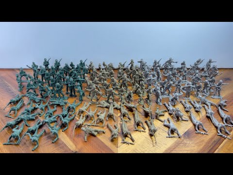 146pc PLASTIC ARMY MEN SET (Stop Motion Review) Episode 16