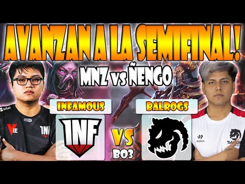 INFAMOUS VS BALROGS [BO3] PLAYOFFS- MNZ VS ÑENGO FLOW - EPL WORLD SERIES AMERICA - DOTA 2