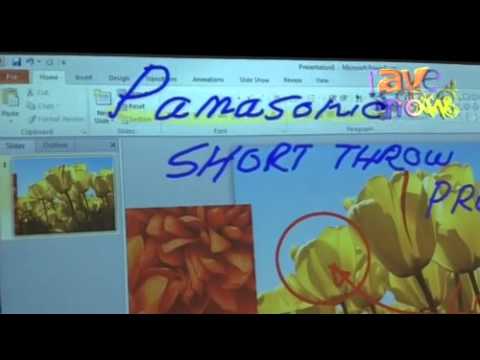 ISE 2012: Panasonic Demos Projectors for Interactive Whiteboarding Applications