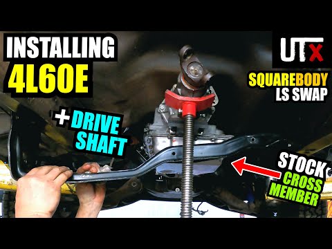 LOST IN TRANSMISSION - Installing 4L60E Using Stock Crossmember - Squarebody Chevy LS Swap - UTX