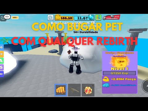 COMO BUGAR PET COM QUALQUER REBIRTH NO MUSCLE LEGENDS - ROBLOX