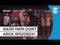 Zien: Badr Hari deelt stevige duw uit bij staredown