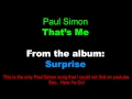 Paul Simon - That's Me (2006)