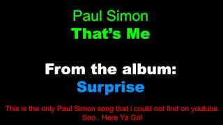 Paul Simon - That&#39;s Me (2006)