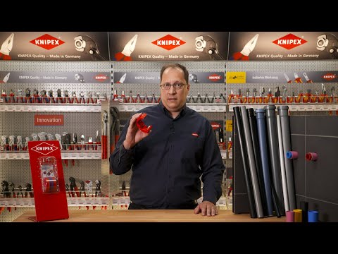 Vamzdžių pjaustyklė KNIPEX PVC DP50 video