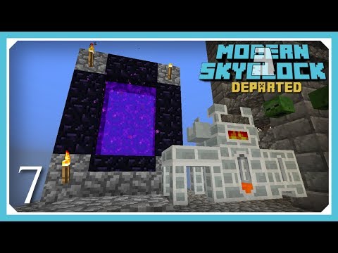 Modern Skyblock 3 Departed | Porcelain Smeltery & The Nether | E7 (Modern Skyblock 3 Gated)