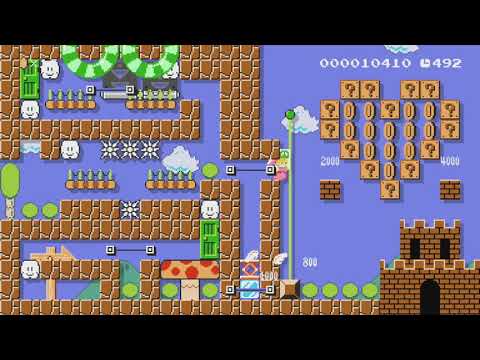 ♡ Tutorial 23: Run to Float ♥ by ♪☆Peachy★♪ - Super Mario Maker - No Commentary 1bo