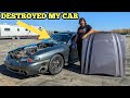 Destroyed My Car And Geena Runs Her Fastest Run Ever