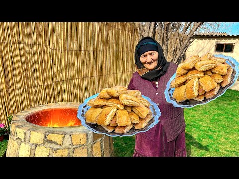 Baking Tasty National Azerbaijani Dessert in the Tandoori | Village Life