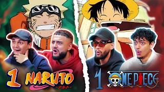 We watched *ONE PIECE* and *NARUTO* for the FIRST TIME!! | Episode 1 REACTION