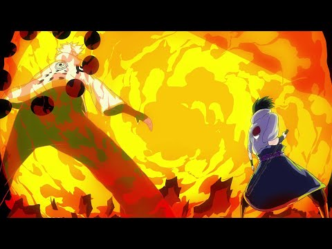 NARUTO- NARUTO AND SASUKE VS MADARA SIX PATHS ( fan animation)