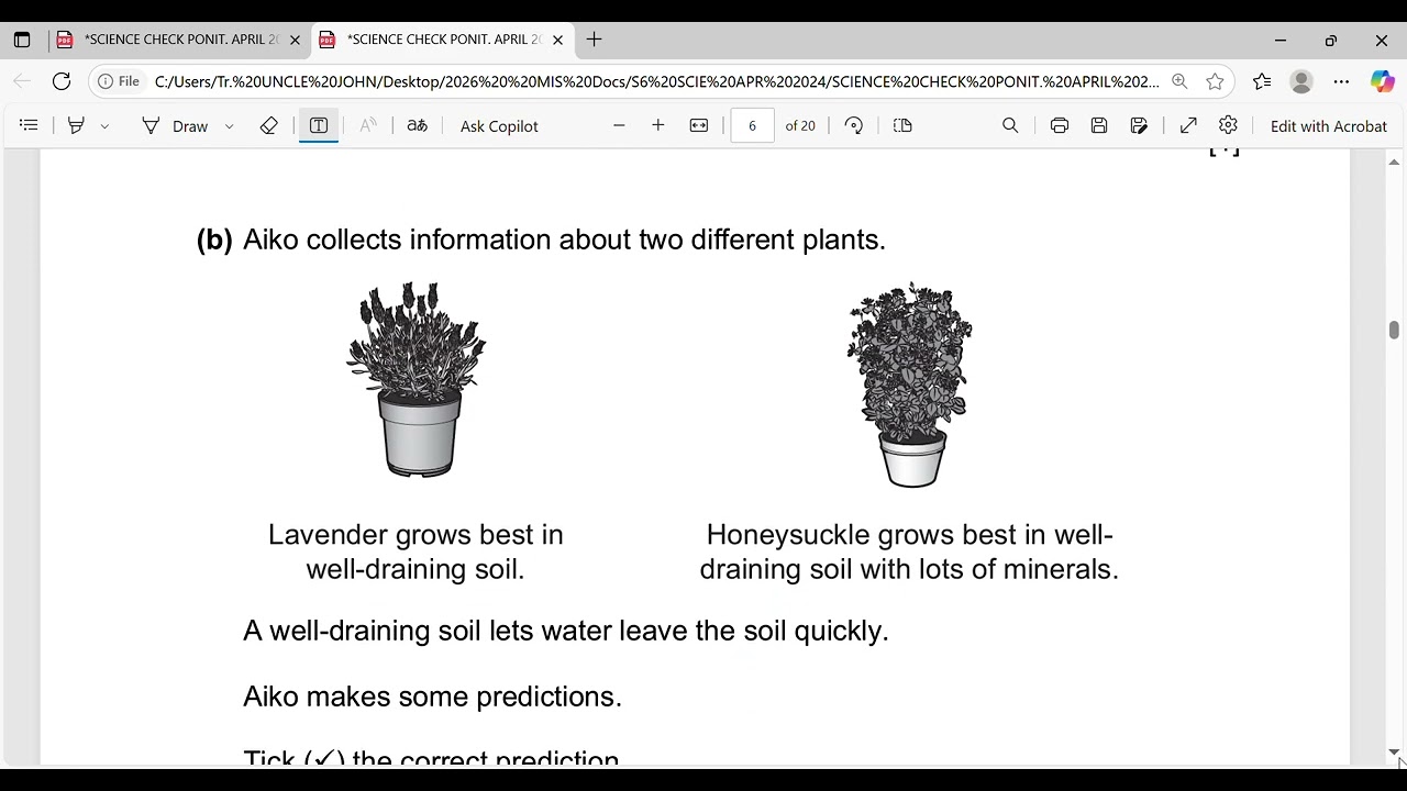 SCIENCE CHECK PONIT  APRIL 2024  PAPER 2 AFP tcm142 712718   Copy pdf and 1 more page   Personal   M