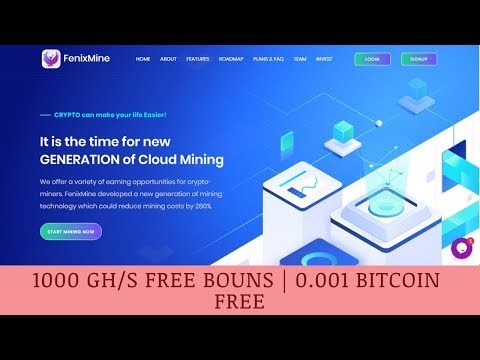 FenixMine.com отзывы 2019, обзор, mining cryptocurrency, 1000 GHS Free Bouns 0.001 Bitcoin Free